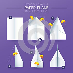 How to make origami Airplane paper folding photo